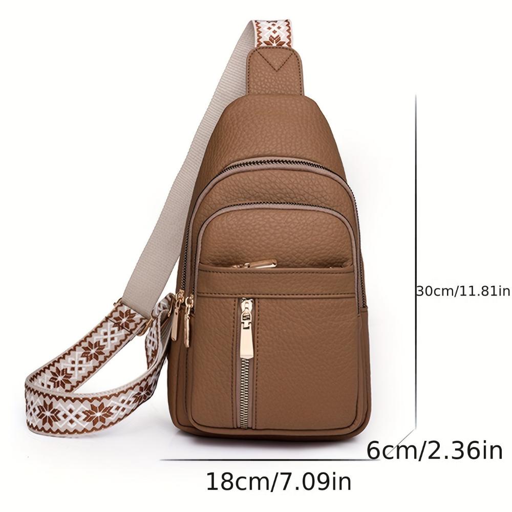 Hazel Modern Chest Crossbody Bag