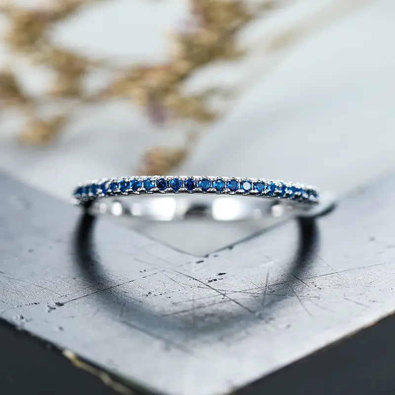 Soraya Azurite Ring | White Gold