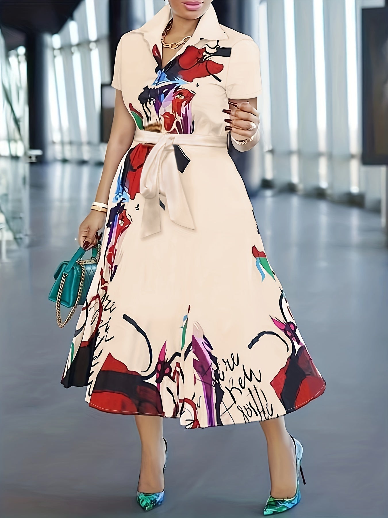 Floral Button-Front Collared Dress — Everyday Charm, Effortlessly Worn