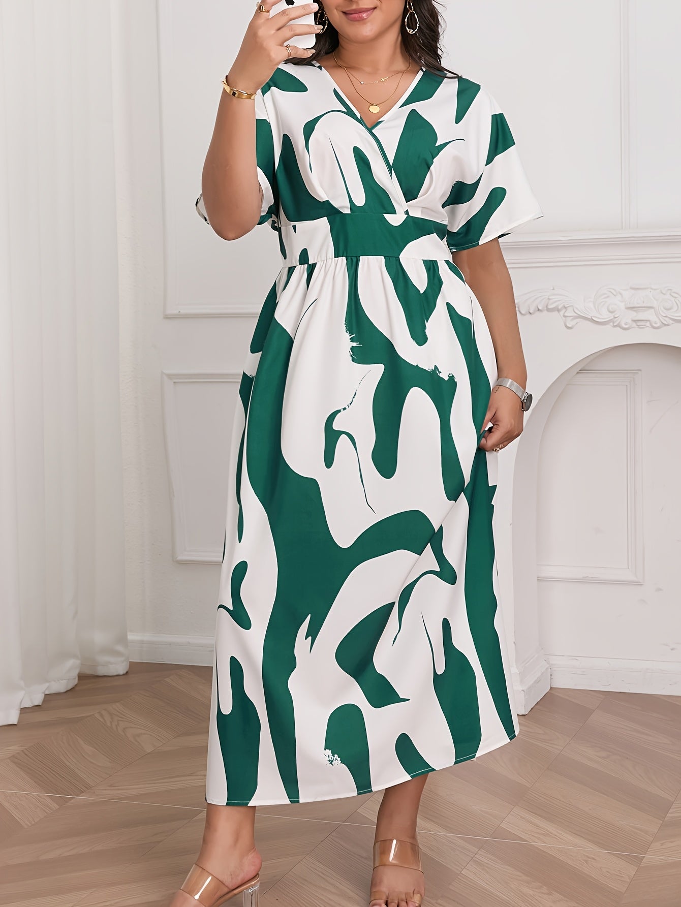 Airy A-Line Flared Maxi Dress — Breathable Ease, Graceful Movement