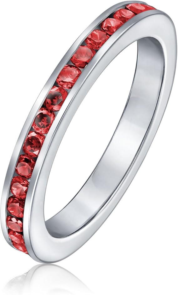 Ruby Eternity Ring | White Gold