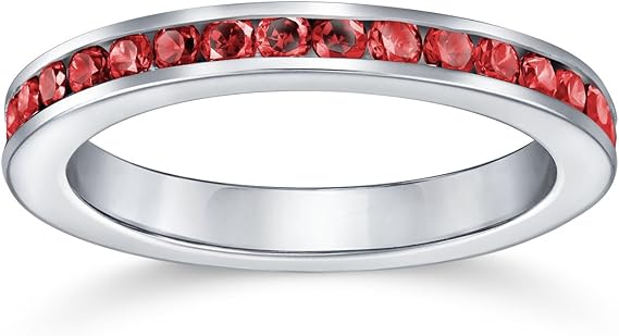 Ruby Eternity Ring | White Gold