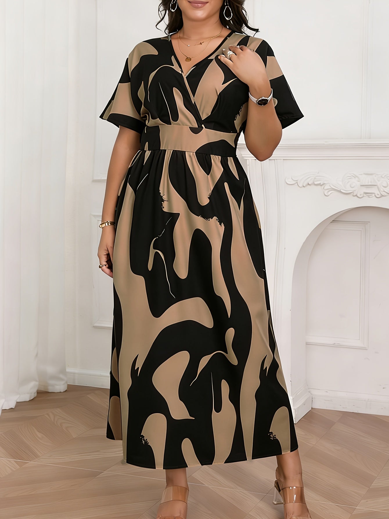 Airy A-Line Flared Maxi Dress — Breathable Ease, Graceful Movement