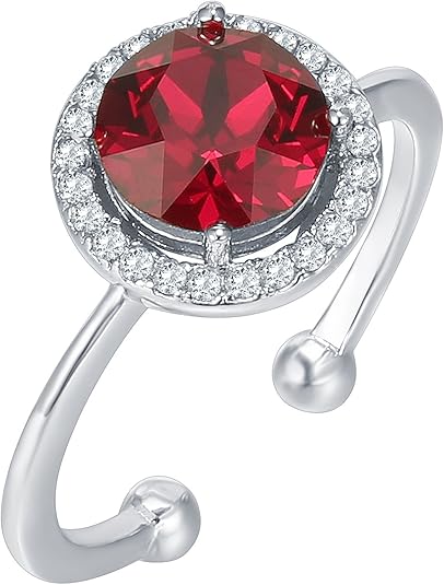 Ruby Ring “Crimson Glow Promise” | White Gold