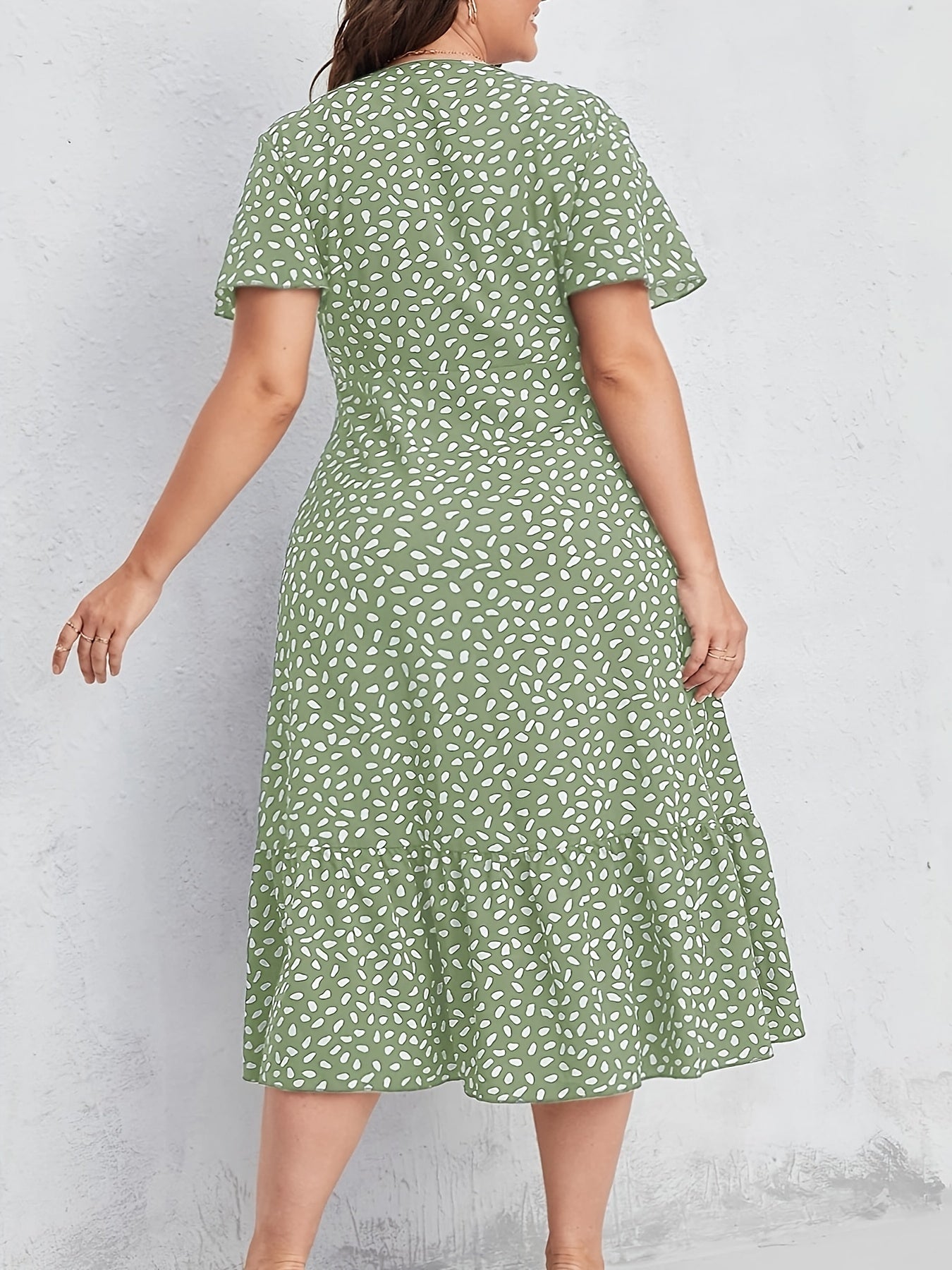 Verdure A-Line Floral Dress — Garden-Fresh Comfort in Full Bloom