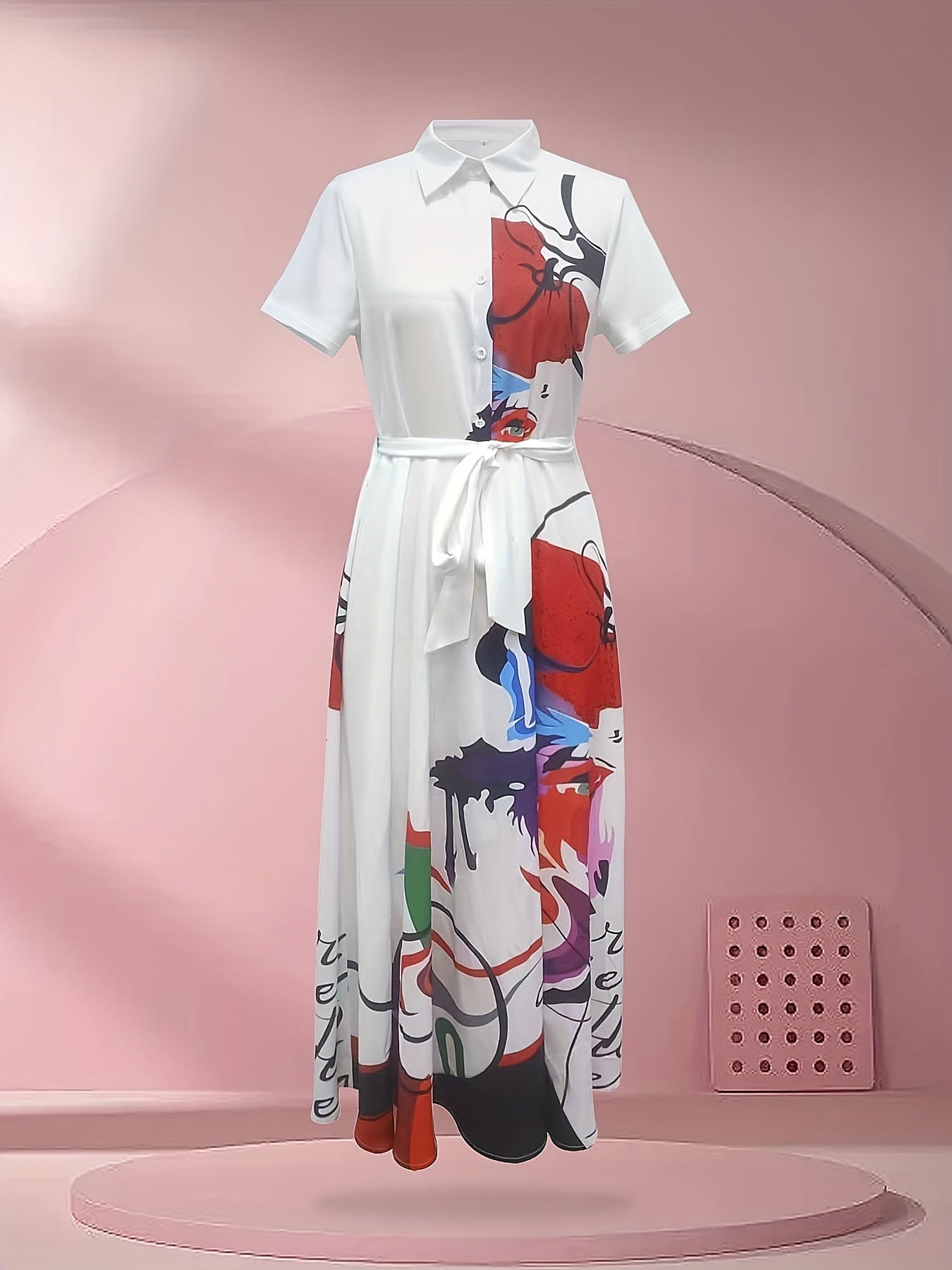 Floral Button-Front Collared Dress — Everyday Charm, Effortlessly Worn