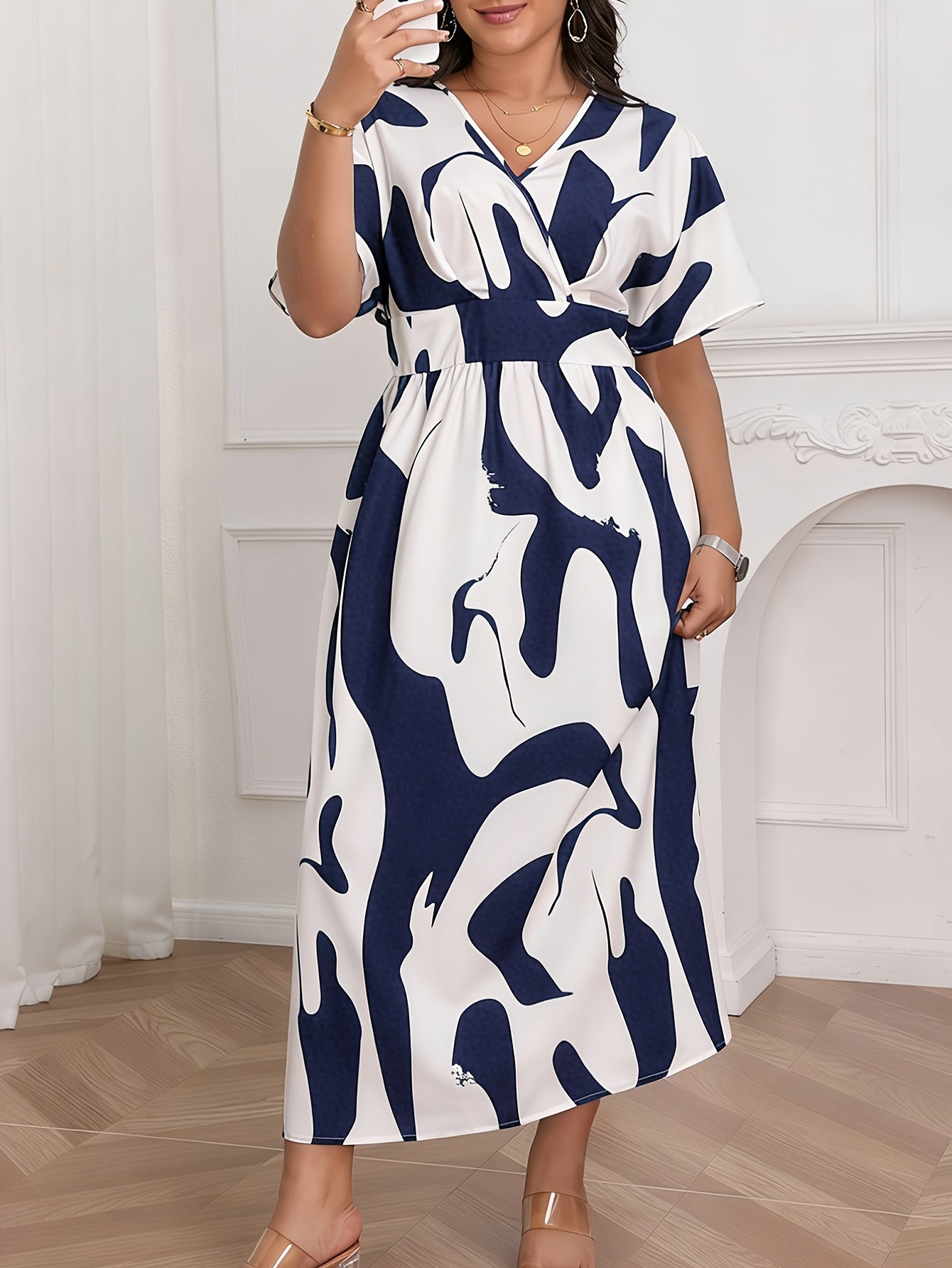Airy A-Line Flared Maxi Dress — Breathable Ease, Graceful Movement