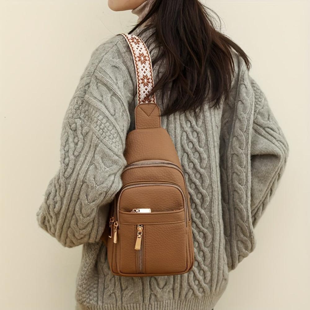 Hazel Modern Chest Crossbody Bag