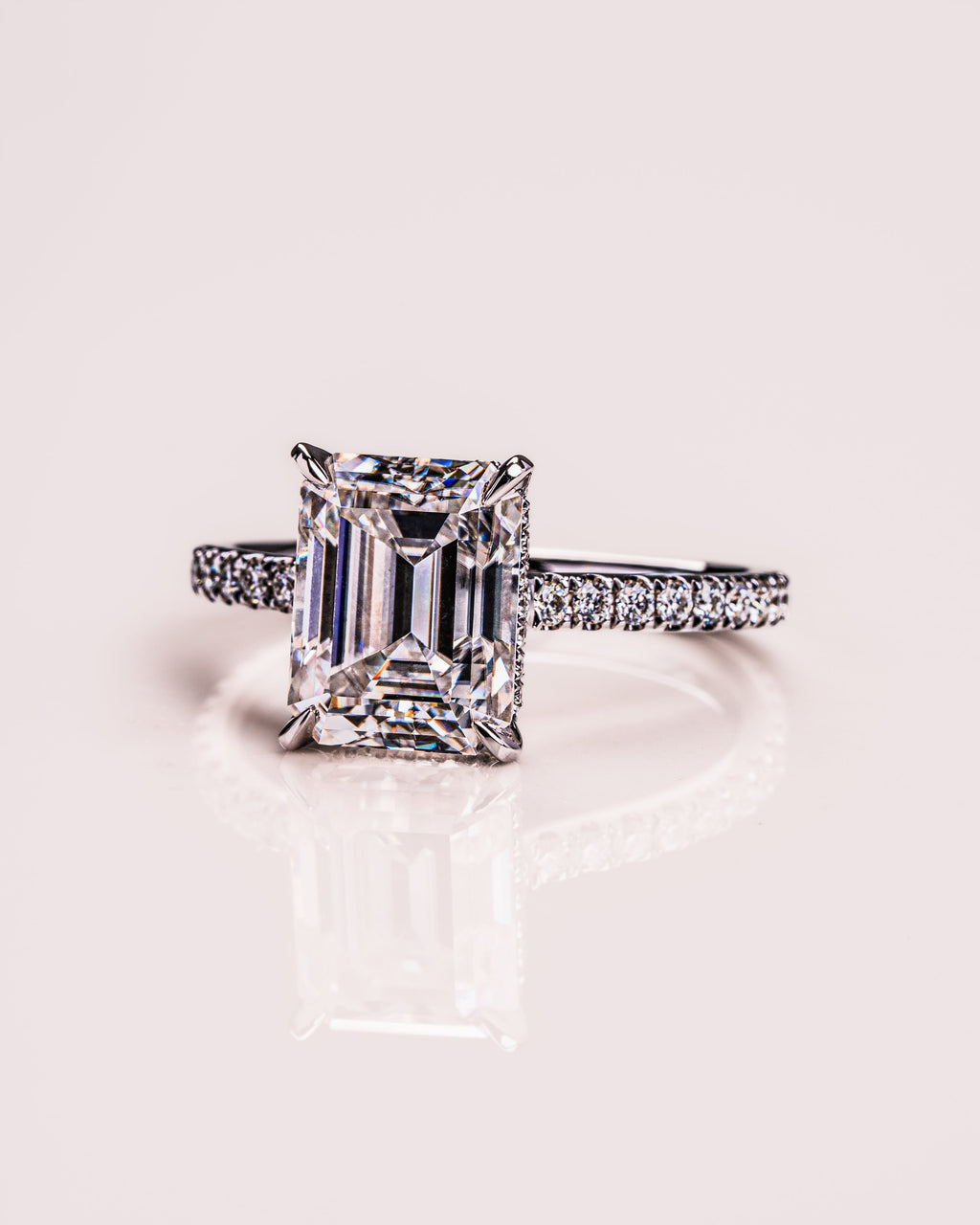 Jasmin (with Pavé) - Emerald | Silver
