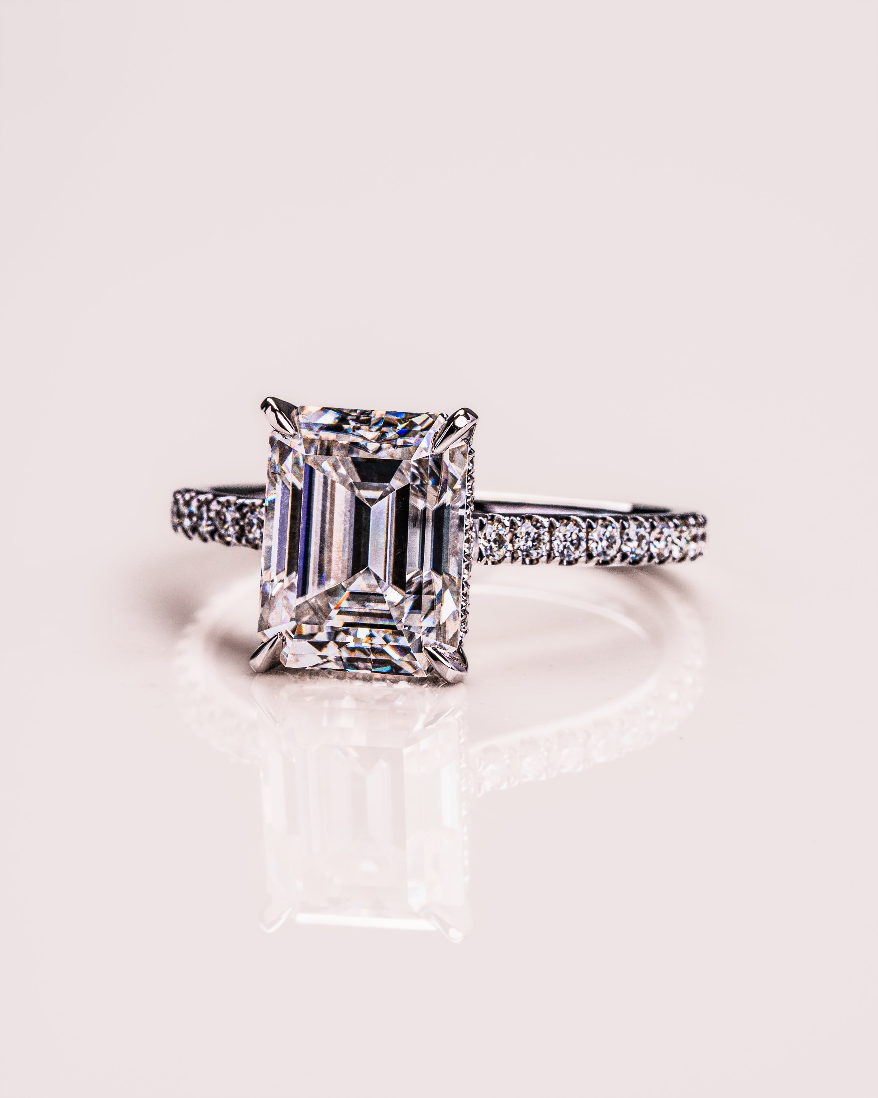 Jasmin (with Pavé) - Emerald | Silver