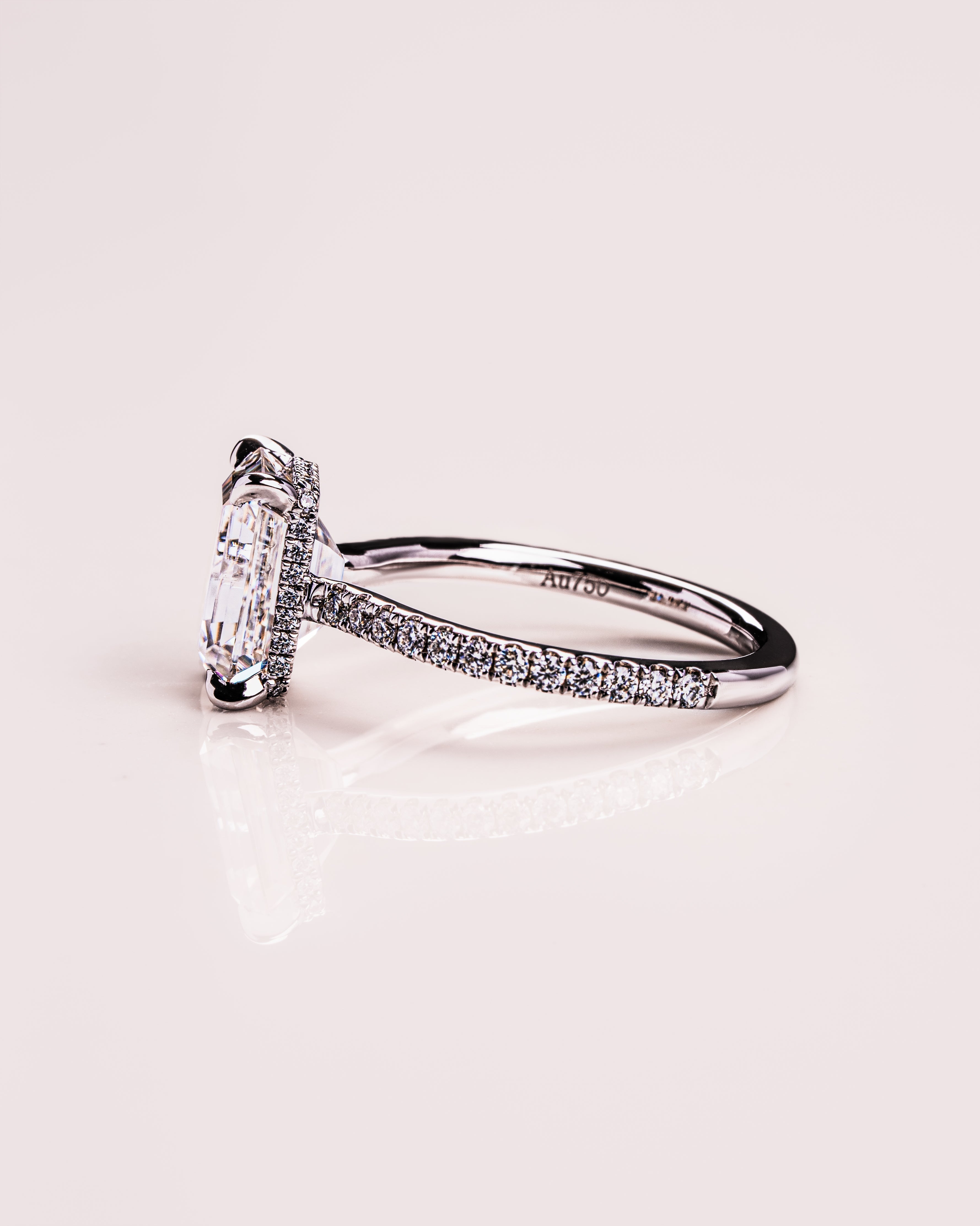 Jasmin (with Pavé) - Emerald | Silver