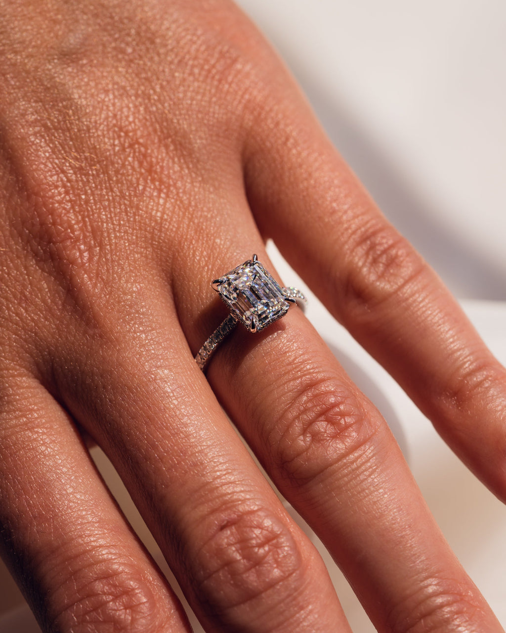 Jasmin (with Pavé) - Emerald | Silver