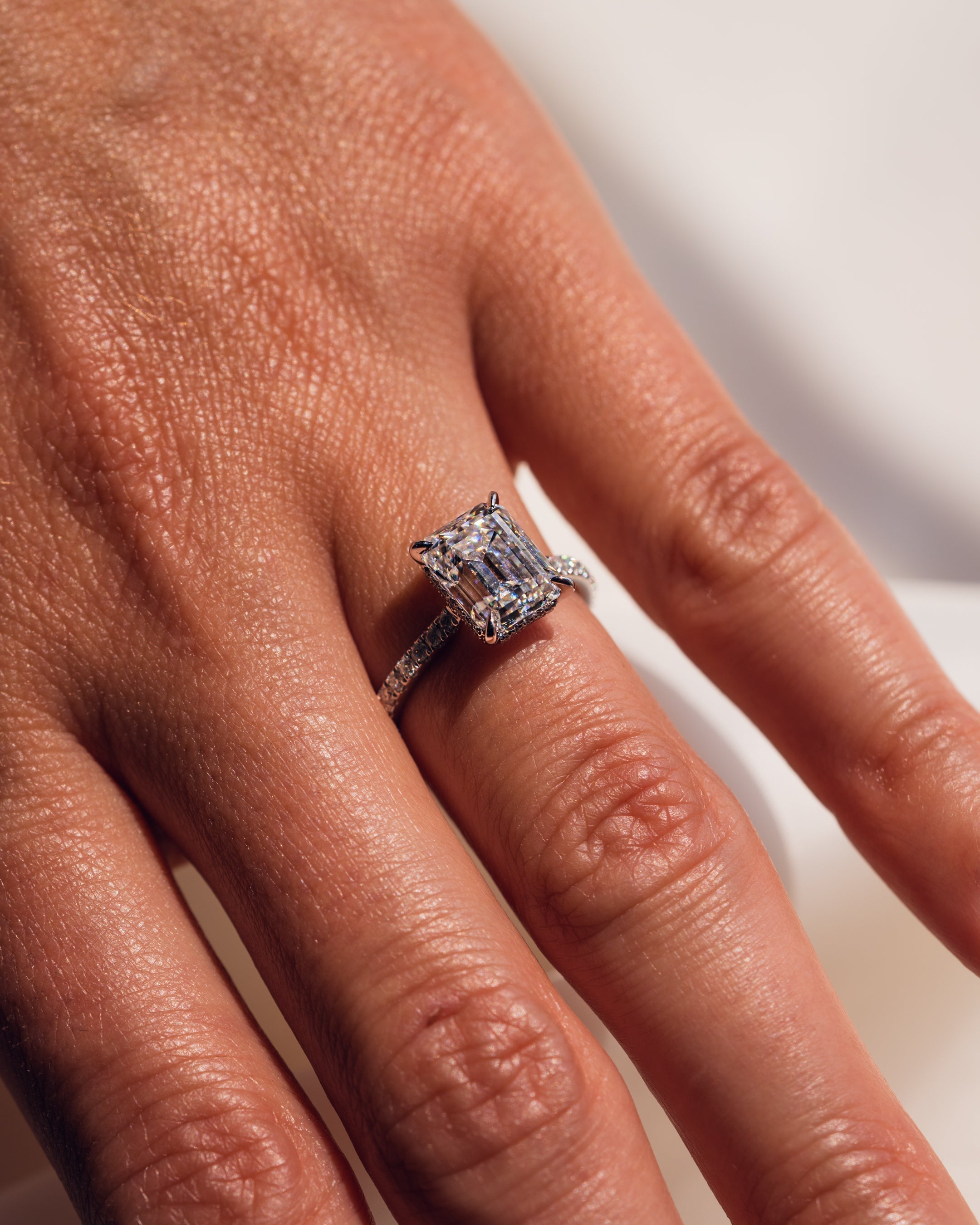 Jasmin (with Pavé) - Emerald | Silver