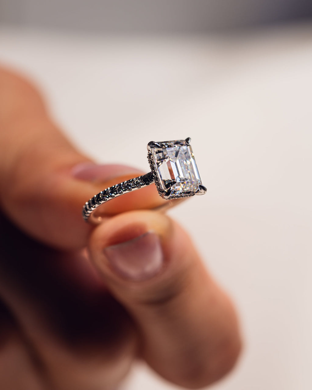 Jasmin (with Pavé) - Emerald | Silver