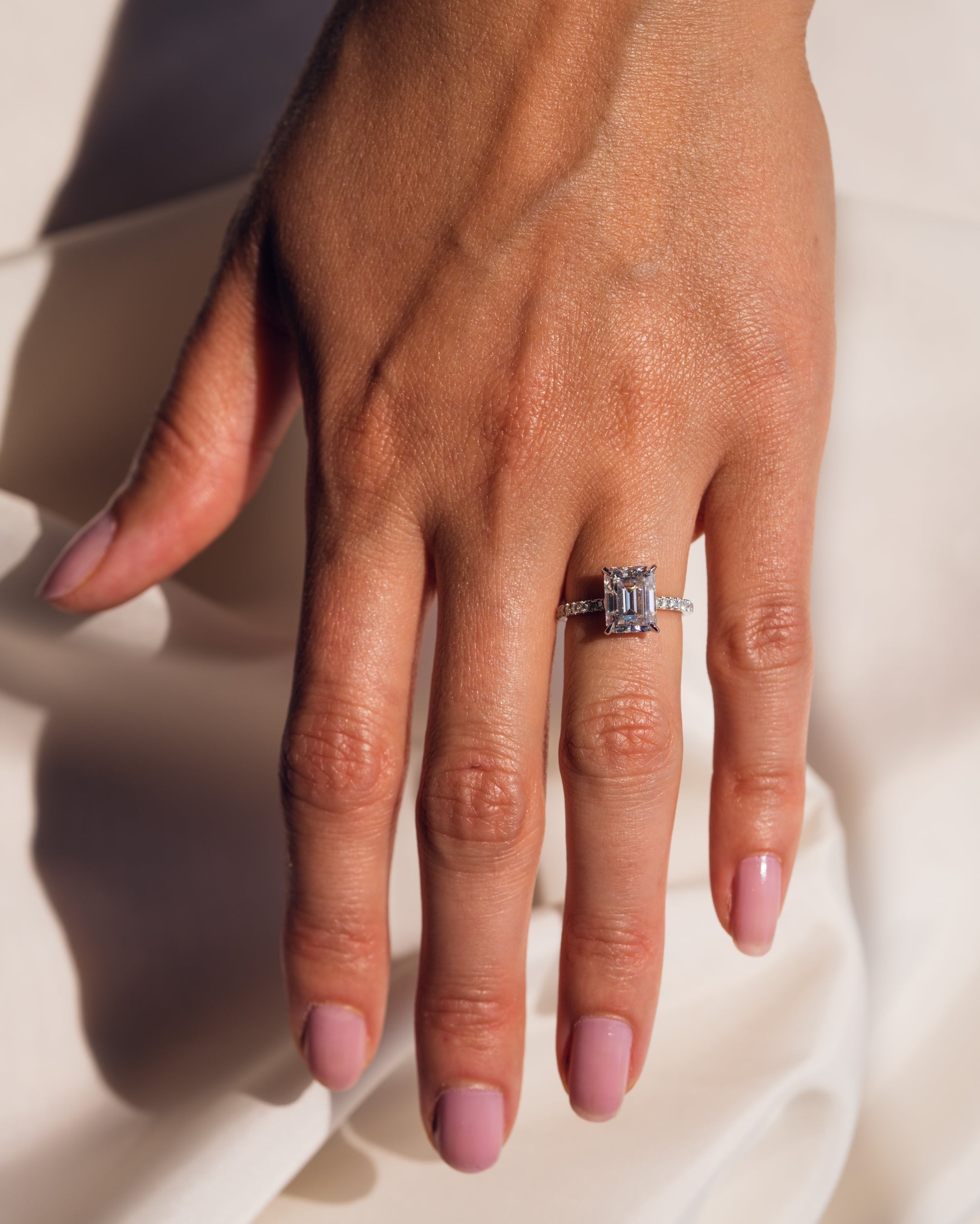 Jasmin (with Pavé) - Emerald | Silver