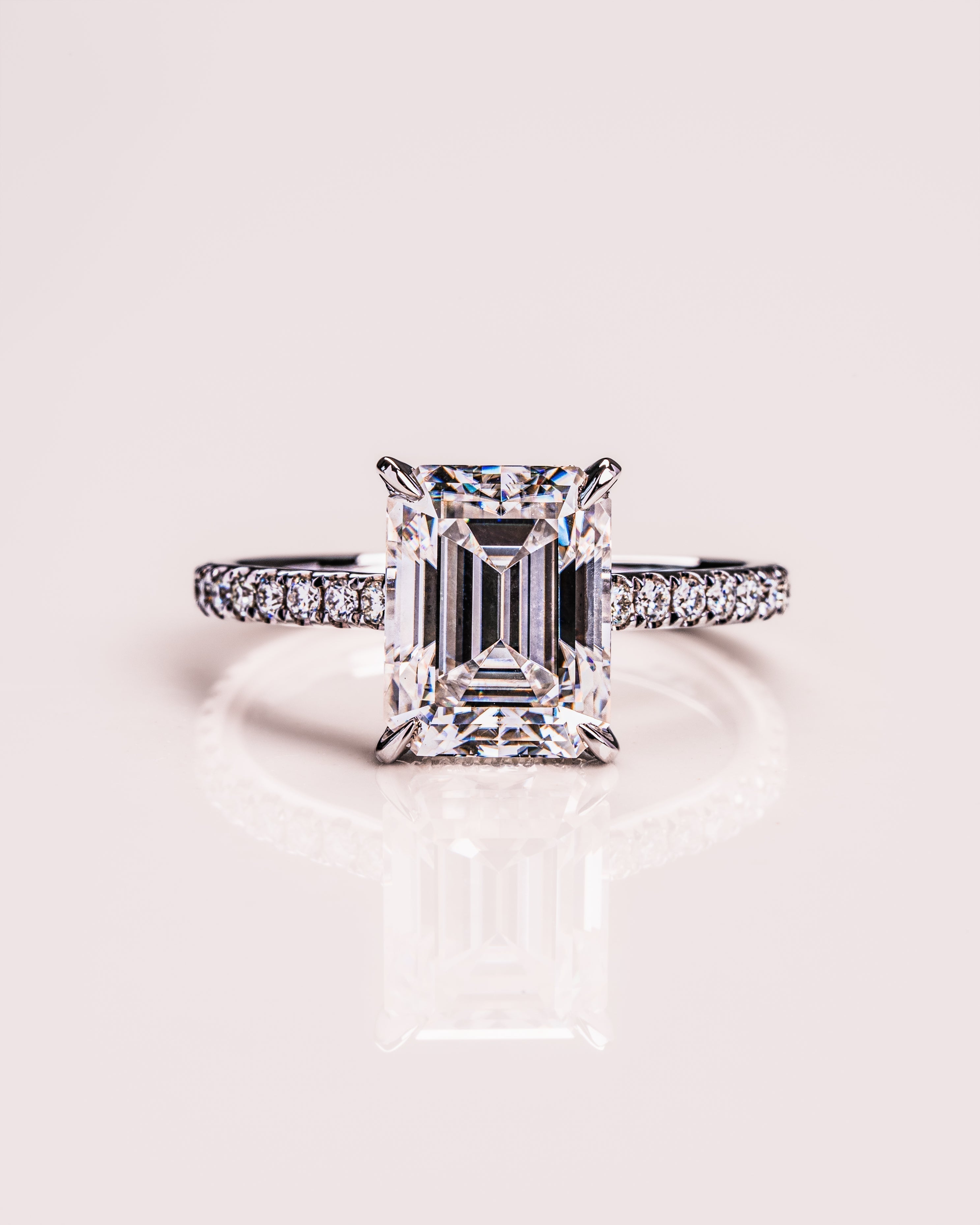 Jasmin (with Pavé) - Emerald | Silver