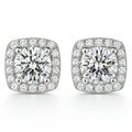Glacé Glamour Earrings | White Gold