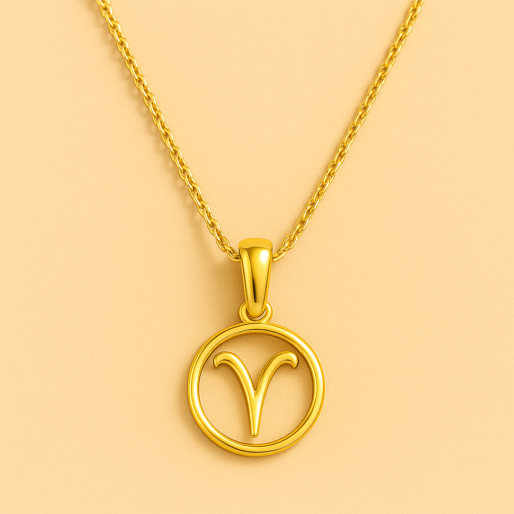 Zodiac Sign Necklace | Gold