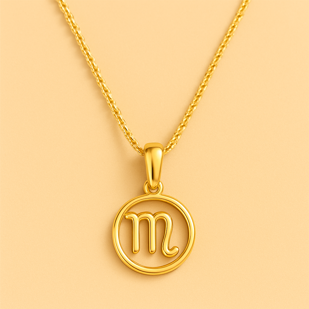 Zodiac Sign Necklace | Gold