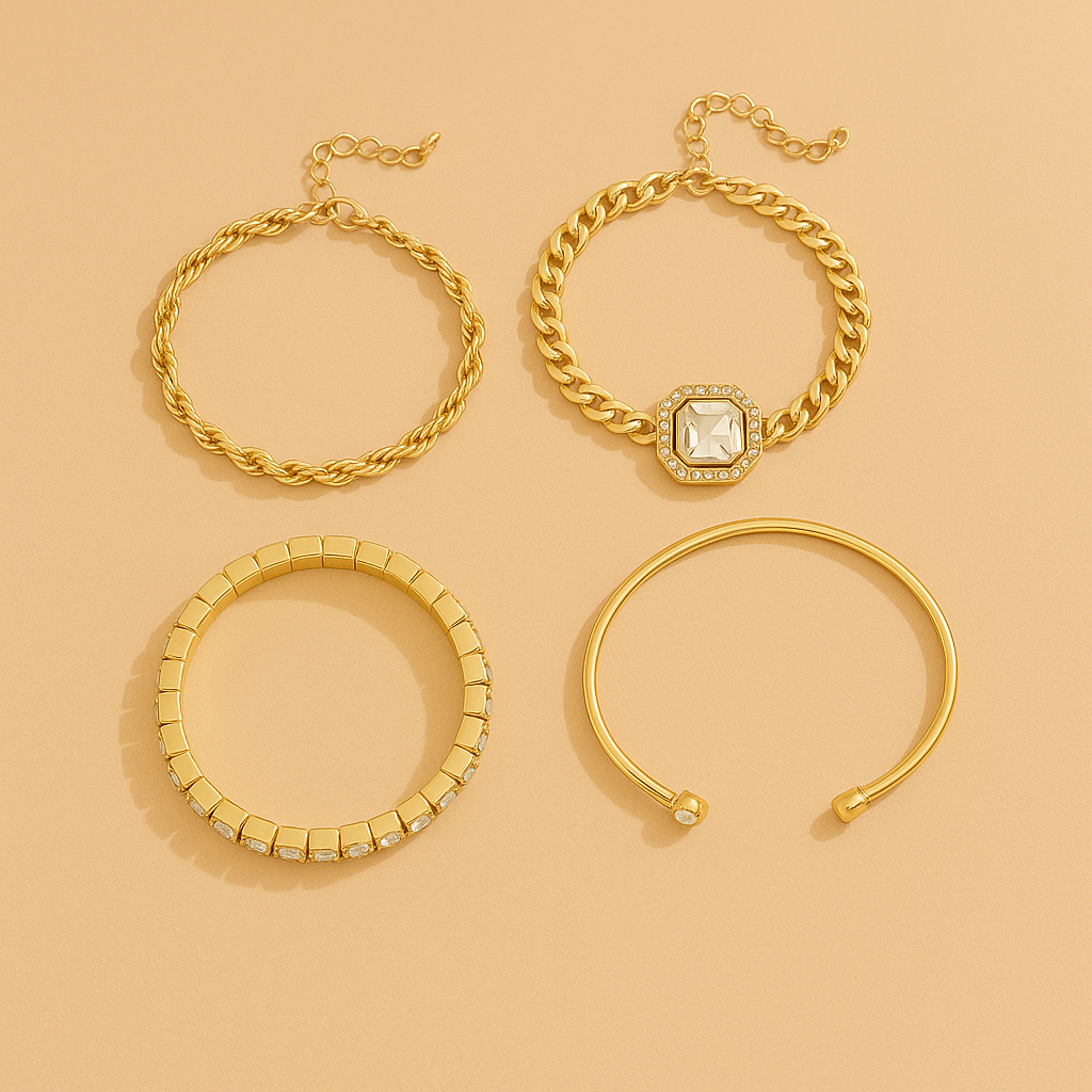 Domitia Calvina Gold Bracelet Set