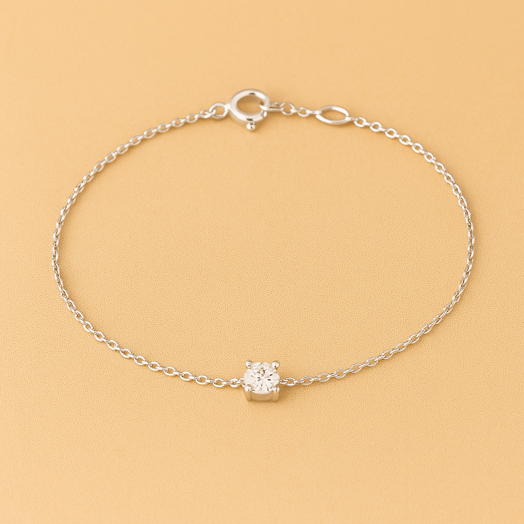 Cléa Sparkling Moissanite Bracelet in Gold