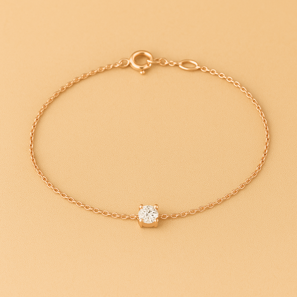 Cléa Sparkling Moissanite Bracelet in Gold