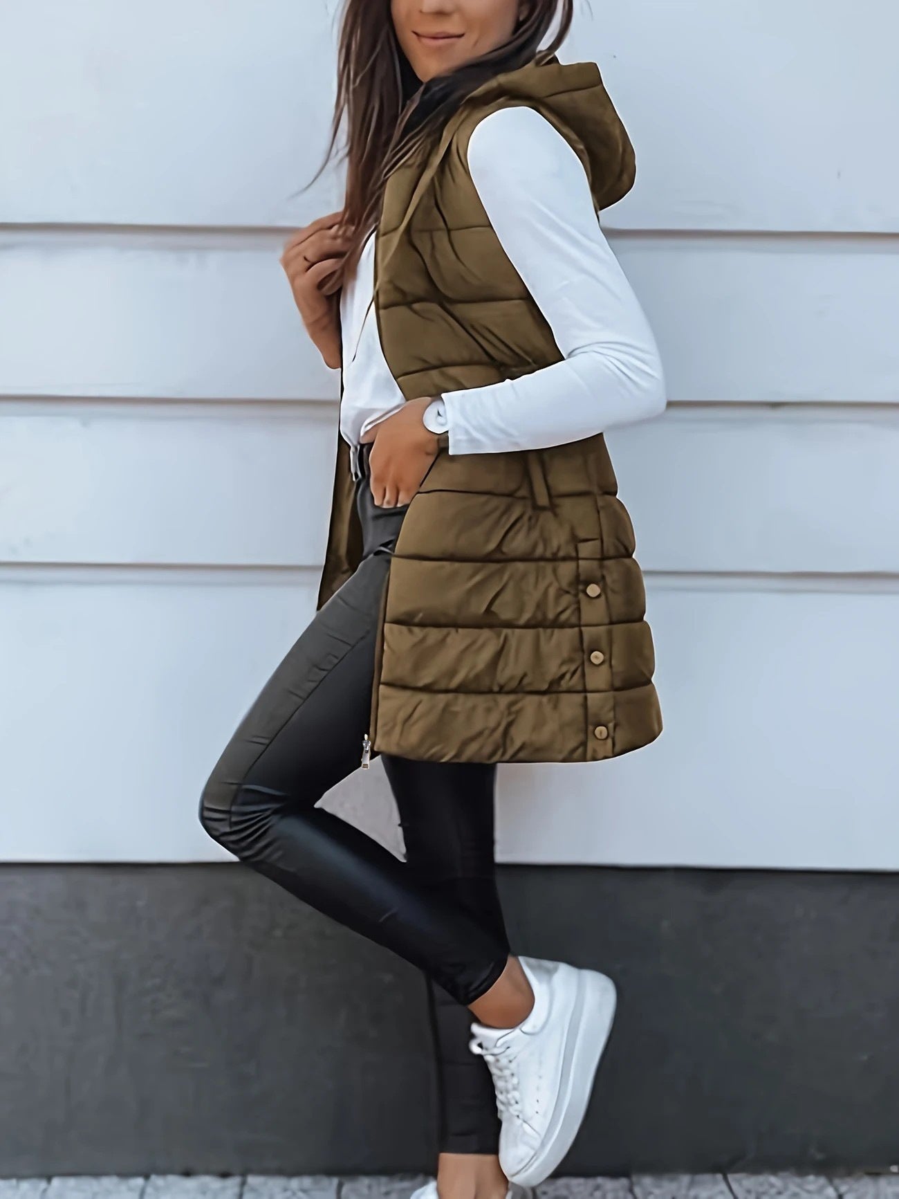 Zara | Casual Sleeveless Long Vest