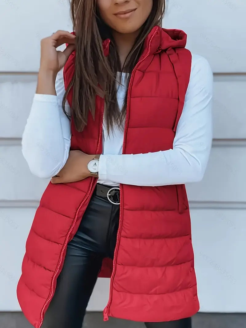 Zara | Casual Sleeveless Long Vest