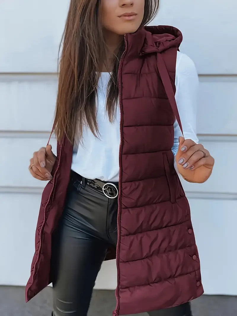 Zara | Casual Sleeveless Long Vest