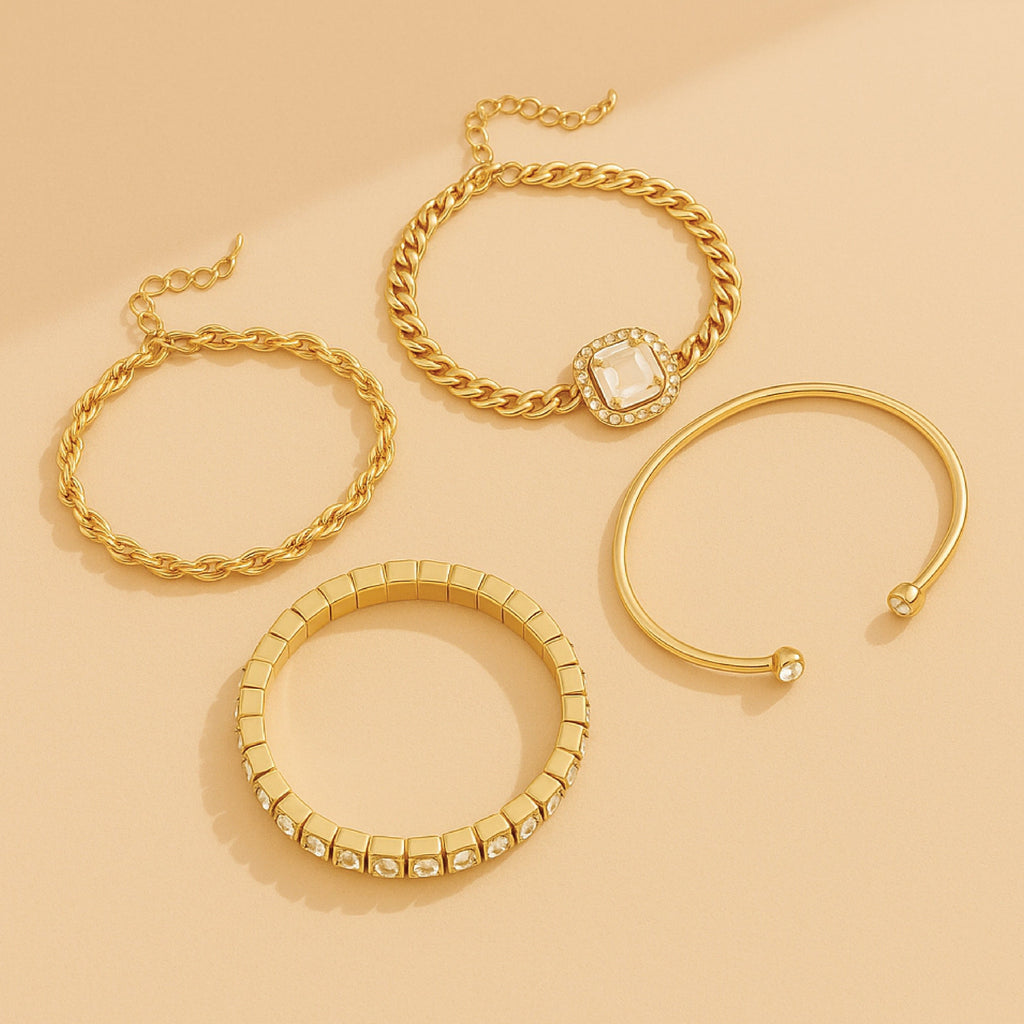 Domitia Calvina Gold Bracelet Set