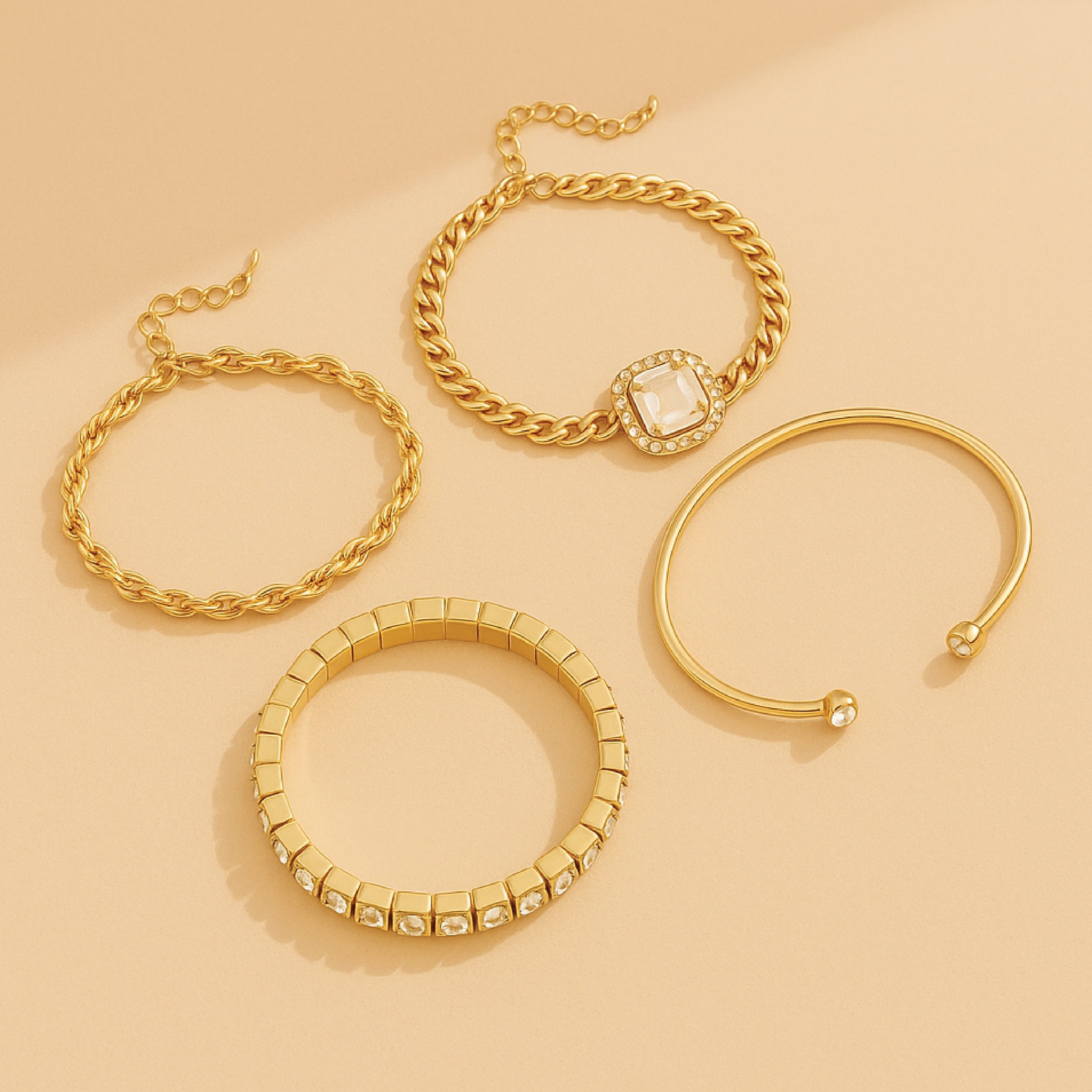 Domitia Calvina Gold Bracelet Set