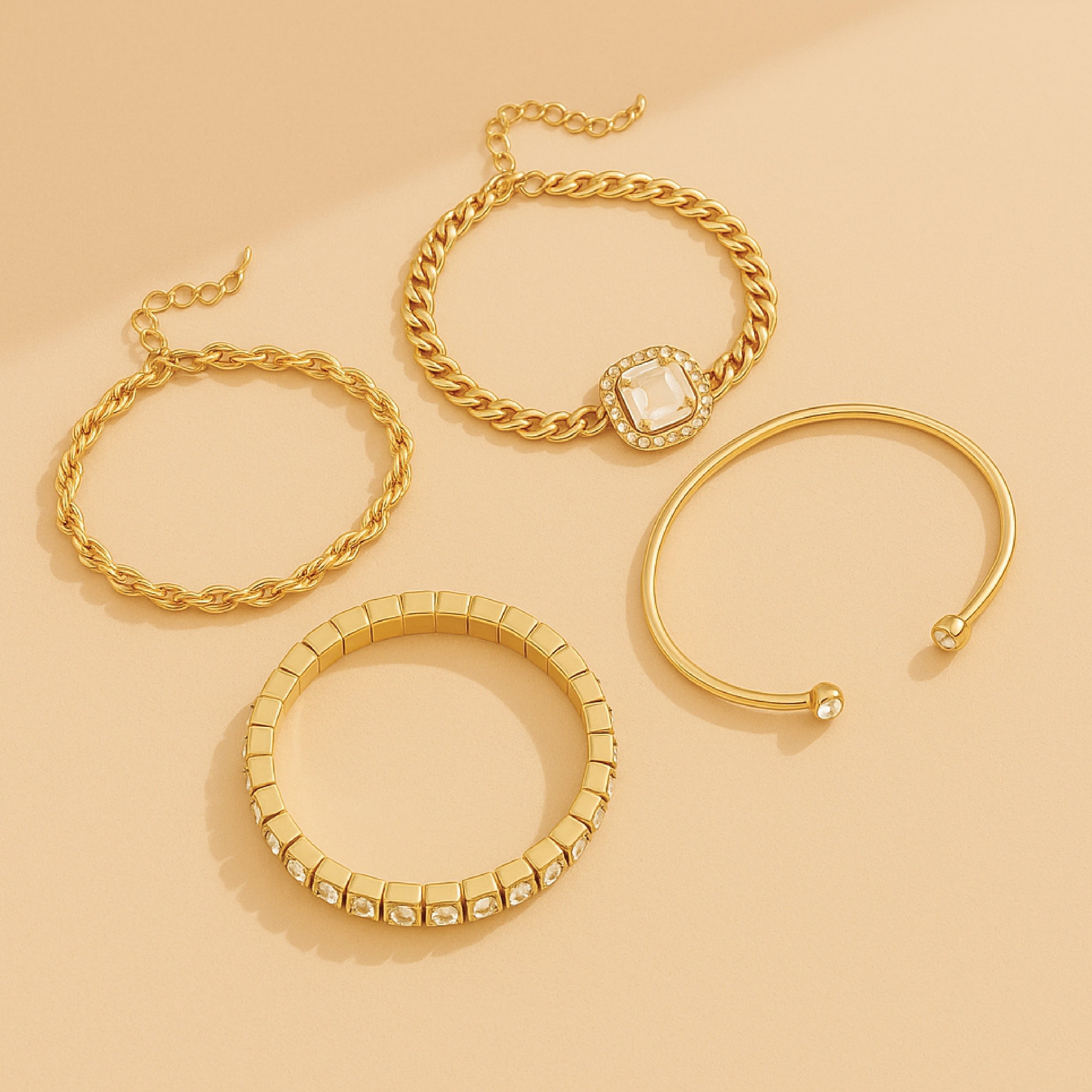 Domitia Calvina Gold Bracelet Set