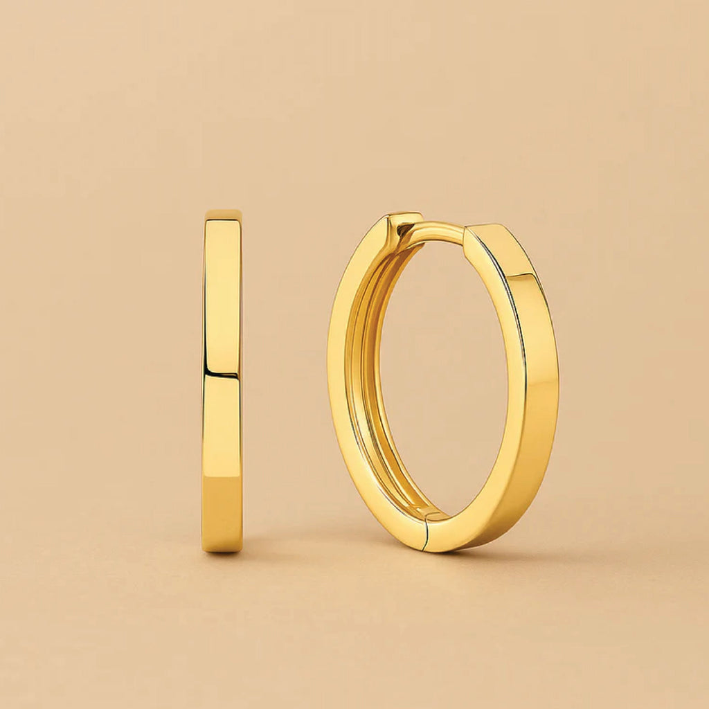 Gia Statement Hoops – Gold Brilliance
