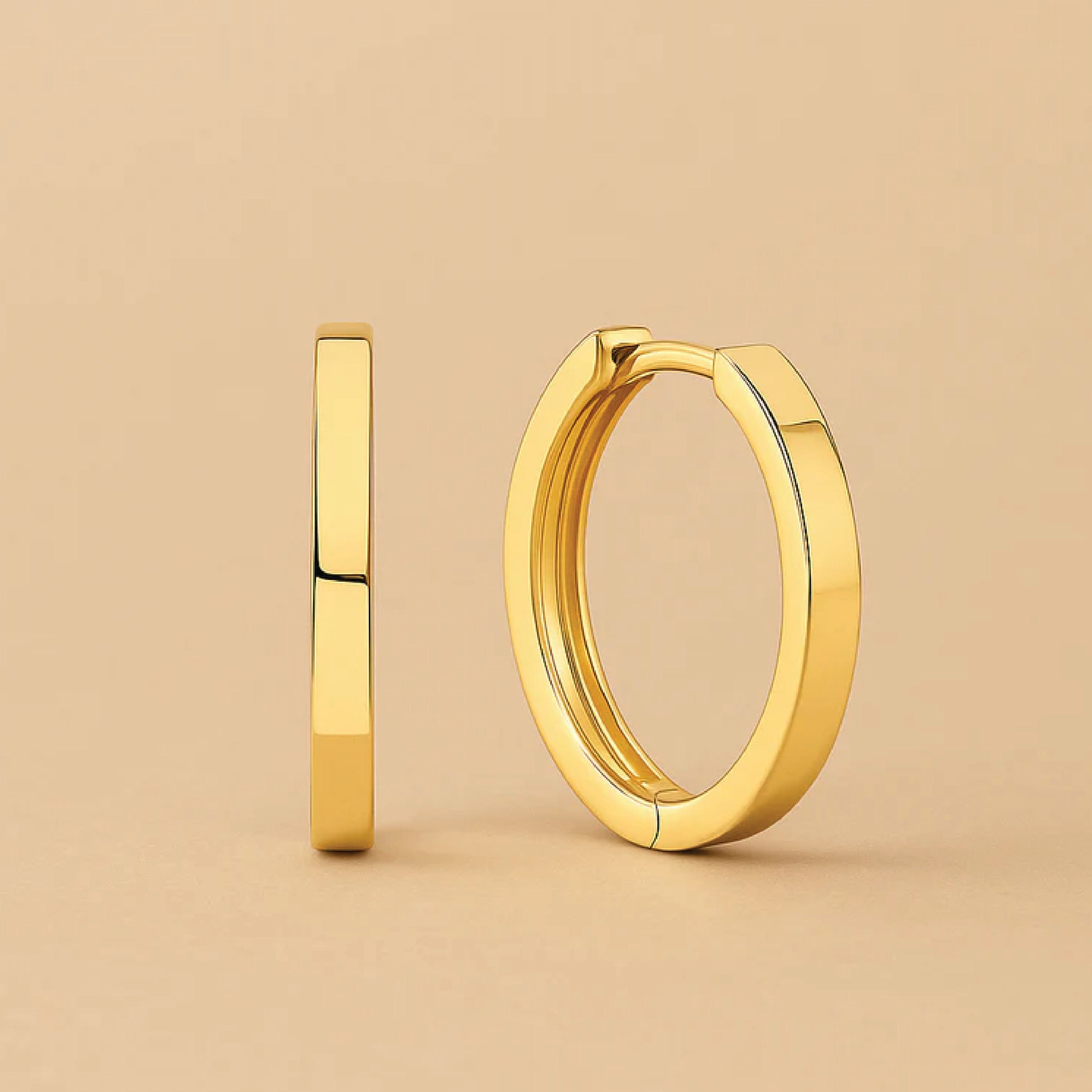 Gia Statement Hoops – Gold Brilliance
