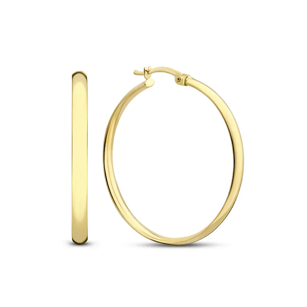 Noa Serane Hoop Earrings | Gold