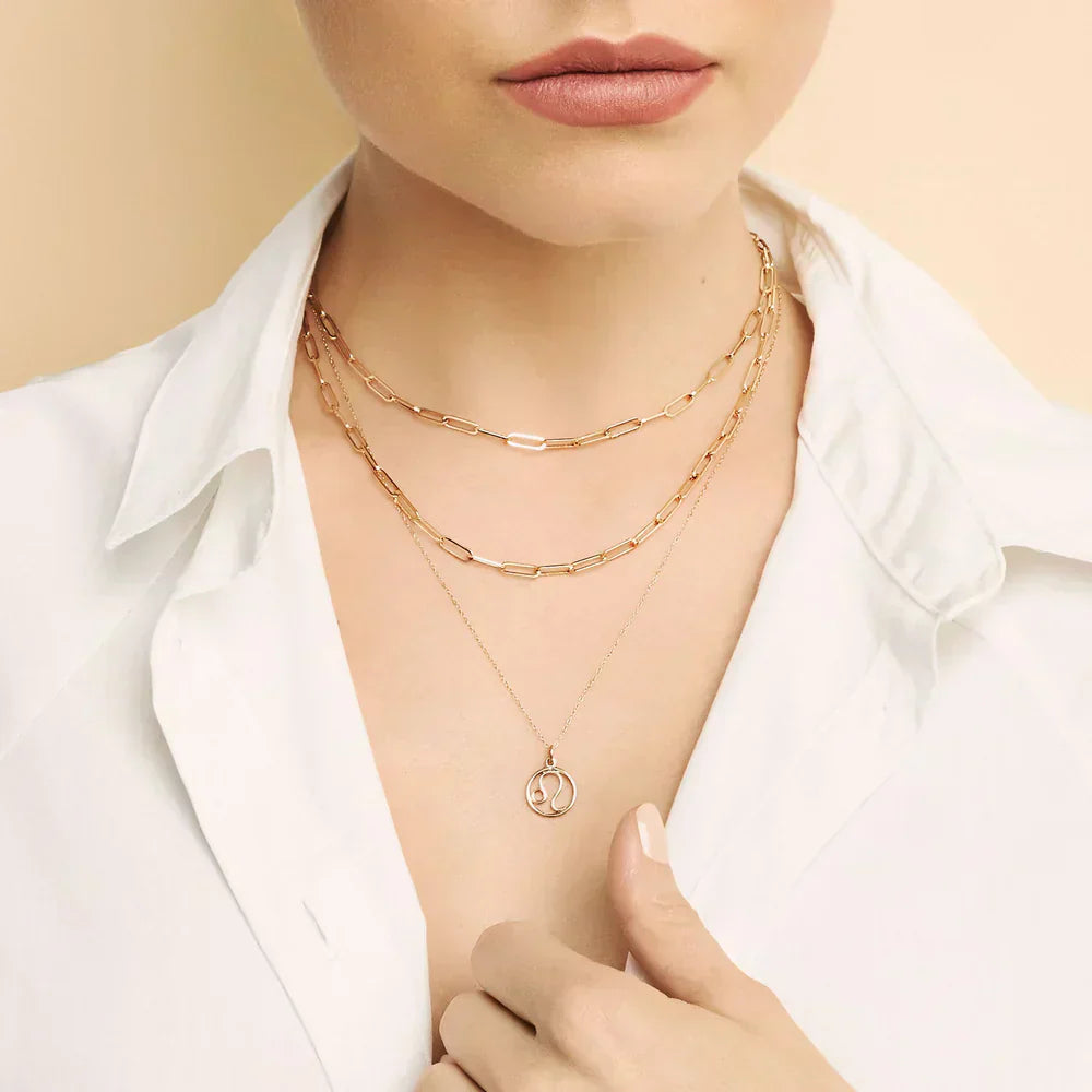 Zodiac Sign Necklace | Gold