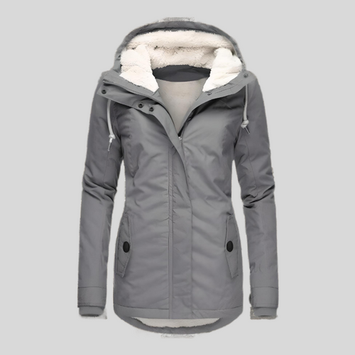 Allison | Waterproof Long Jacket with Hood and Lining
