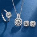 Aria Square Radiant Set | White Gold