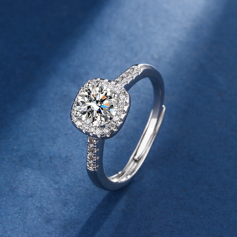 Aria Quadrat Radiant Set | White Gold