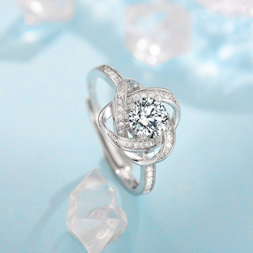 Fleur de Klee Button Set | White Gold