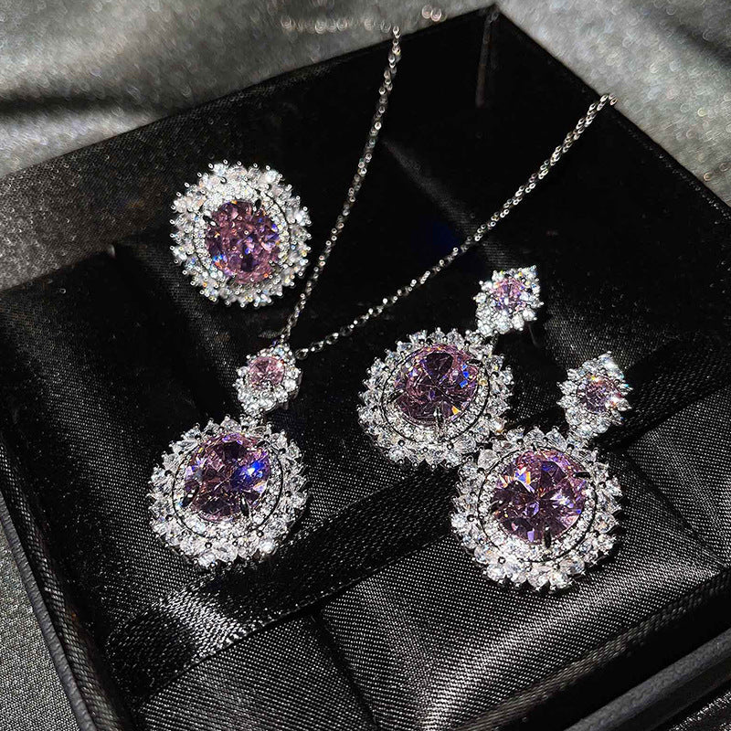 Vespera Aetherin Pink Set | White Gold
