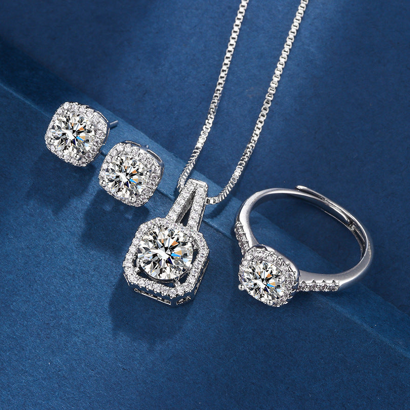Aria Quadrat Radiant Set | White Gold