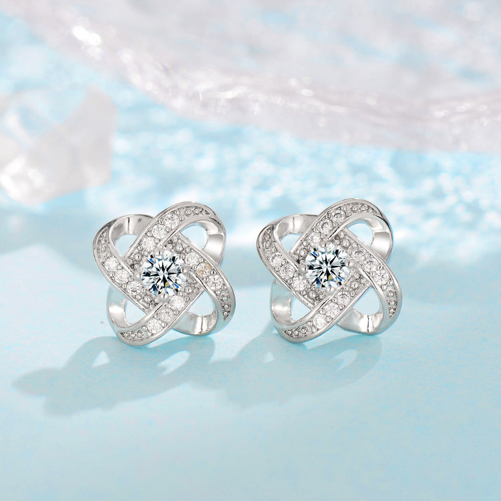 Fleur de Klee Button Set | White Gold