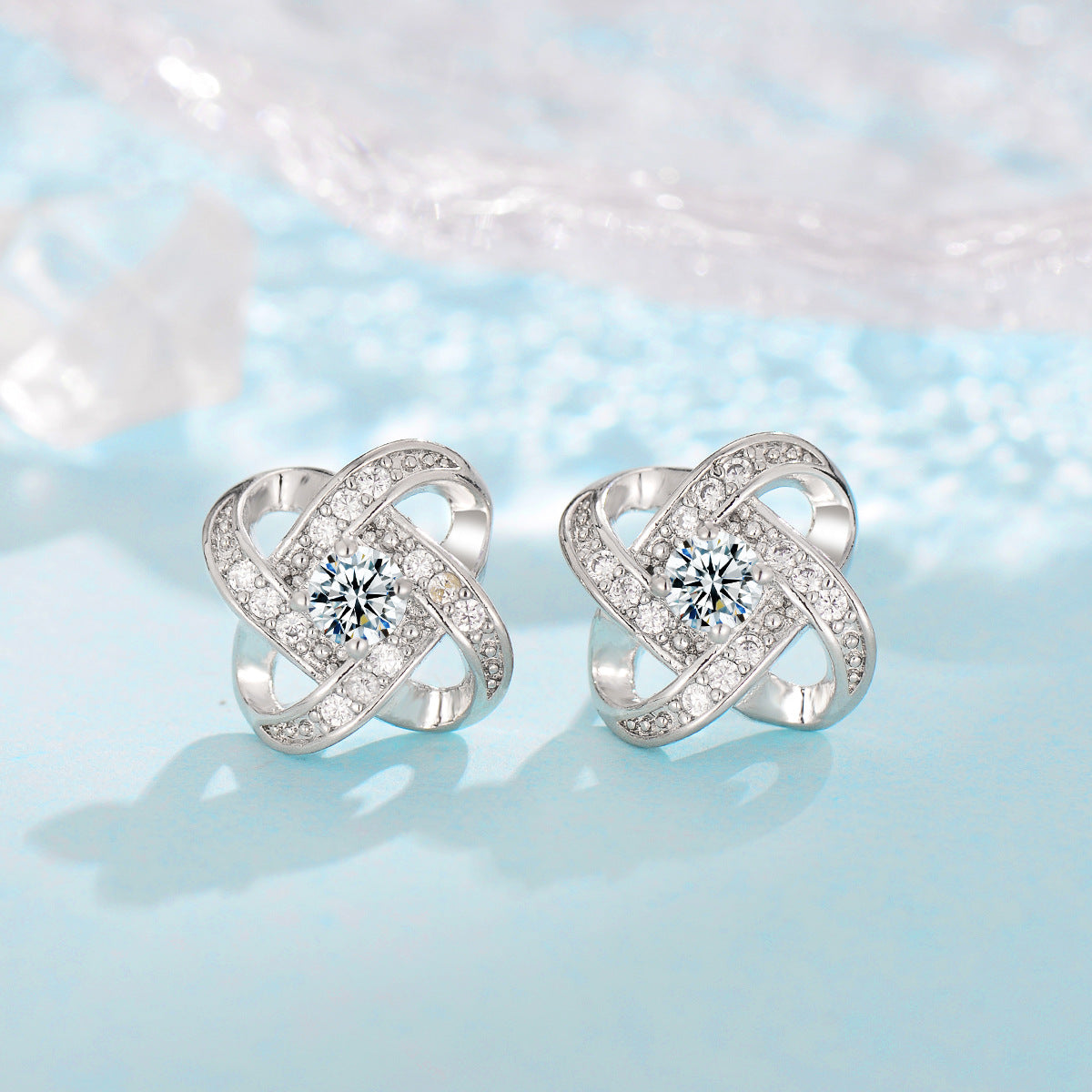 Fleur de Klee Button Set | White Gold