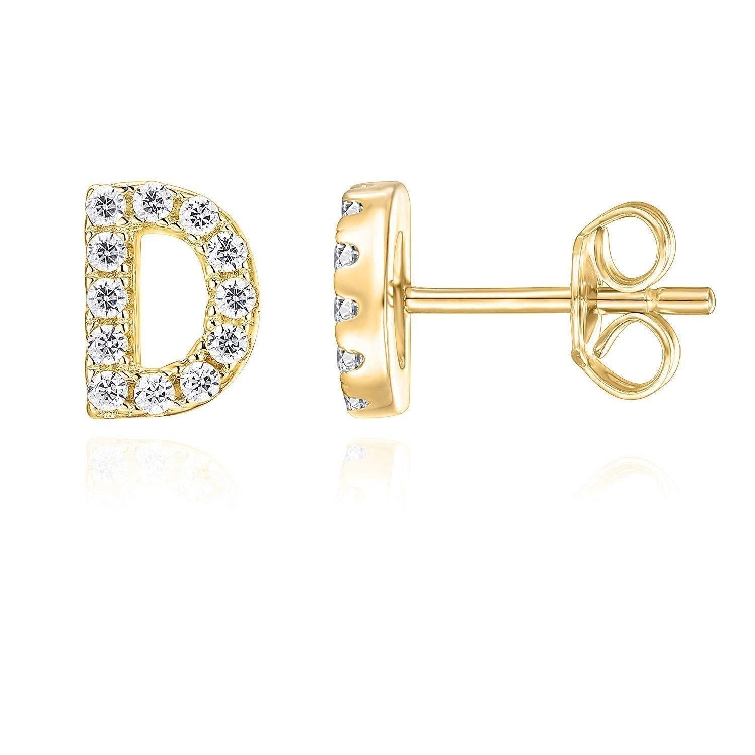 Initials Earrings | Gold