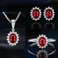 Sophia Fleurane Red Set | White Gold