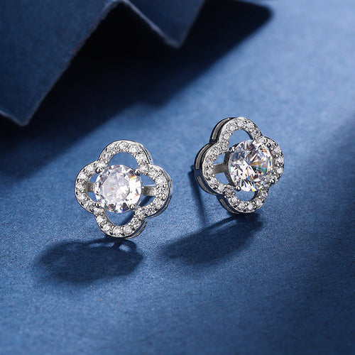 Aria Cloverleaf Charm Set | White Gold