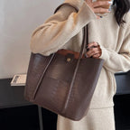 Betina - Croc Leather Shoulder Bag