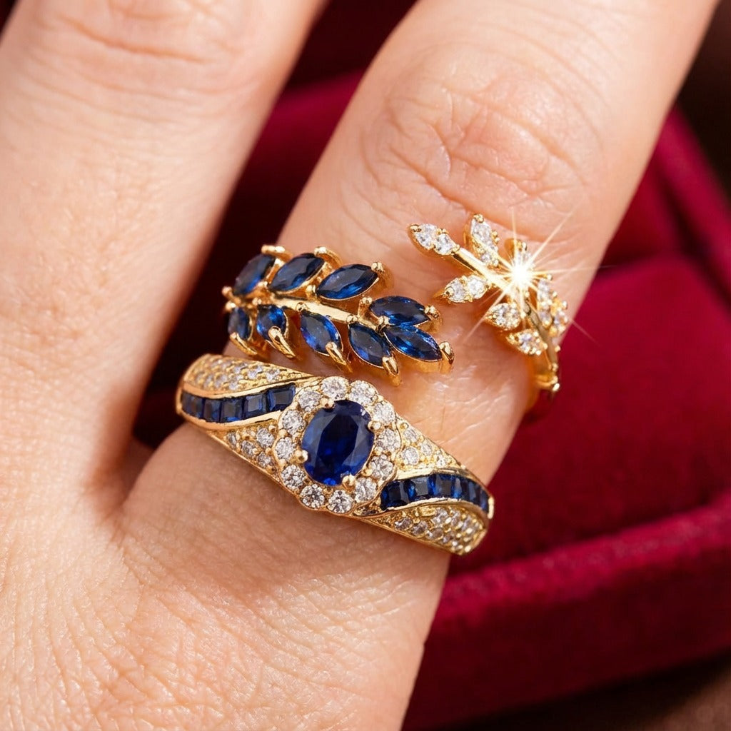 Avelisse Moraziel Ring Set | Gold