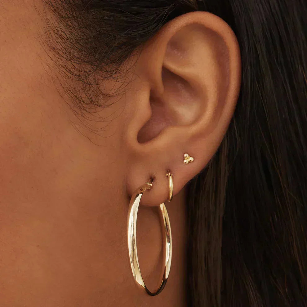 Noa Serane Hoop Earrings | Gold